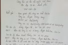 Gia đình gửi tâm thư cảm ơn lực lượng Công an Gia Lai