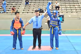 Những cuộc so găng kịch tính ở giải vô địch Vovinam khu vực miền Trung-Tây Nguyên 