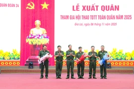 Quân đoàn 34 xuất quân dự Hội thi Thể dục Thể thao toàn quân 2025