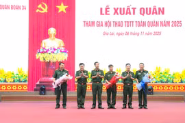 Quân đoàn 34 xuất quân tham dự Hội thi Thể dục Thể thao toàn quân 2025