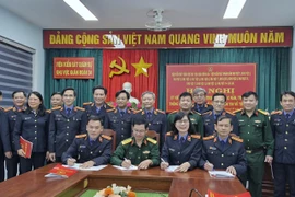 Viện Kiểm sát quân sự khu vực Quân đoàn 34 ký quy chế phối hợp với các đơn vị