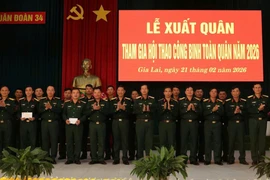 Quân đoàn 34 tổ chức lễ xuất quân tham gia Hội thao Công binh toàn quân 2026