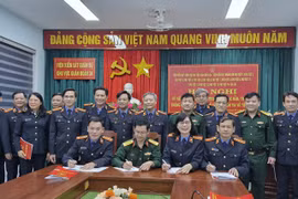 Viện Kiểm sát quân sự khu vực Quân đoàn 34 ký quy chế phối hợp với các đơn vị