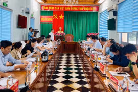 Làm việc với Ban Thường vụ Huyện ủy Chư Păh về chuẩn bị đại hội đảng các cấ