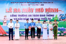 Chư Sê: Ra mắt mô hình Cổng trường an toàn giao thông và an ninh trật tự