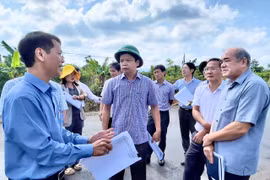 Phó Chủ tịch UBND tỉnh Nguyễn Hữu Quế kiểm tra tiến độ thi công đường liên huyện Mang Yang-Ia Pa