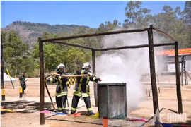 Nâng cao nghiệp vụ phòng cháy chữa cháy trong Quân đội