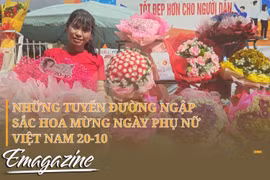 Những tuyến đường ngập sắc hoa mừng Ngày Phụ nữ Việt Nam 20-10