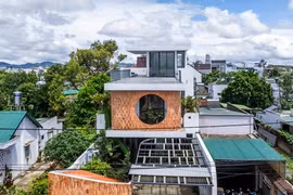 Kiểu thiết kế để nhà vườn hai tầng có vẻ ngoài ấn tượng