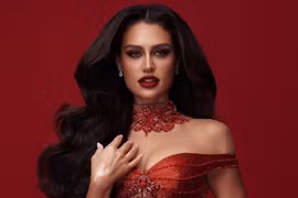 Ứng viên nặng ký ở Miss Grand International tỏa sáng khi diện váy Lê Ngọc Lâm