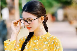 Áo dài nhung hoa và 3 phong cách đẹp xuất sắc mùa tết 2025