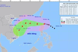 Bão Yinxing có thể đi vào Biển Đông từ chiều 8/11, gió giật cấp 17
