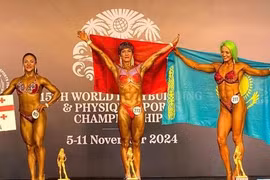 Thể hình Việt Nam lần đầu xếp nhất toàn đoàn Giải vô địch thế giới