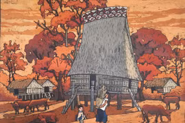 Khói loang màu chiều