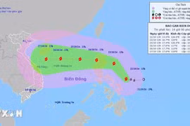 Bão TRAMI tiến gần Biển Đông, có khả năng trở thành bão số 6 năm 2024
