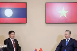Tổng Bí thư, Chủ tịch nước Tô Lâm gặp Tổng Bí thư, Chủ tịch nước Lào