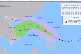 Bão Usagi suy yếu thành áp thấp nhiệt đới, bão Man-yi khiến biển động dữ dội