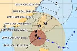 Krathon đạt cấp siêu bão, chuyển hướng gần 90 độ