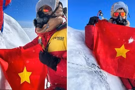 Người Việt chinh phục đỉnh núi Manaslu cao 8.163 m