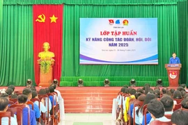 Quang cảnh lớp tập huấn kỹ năng công tác Đội năm 2025