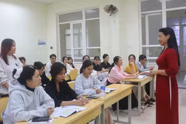 Một buổi học của sinh viên ngành Sư phạm Địa lý, Trường Đại học Quy Nhơn.