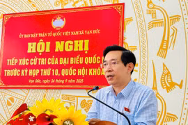Đại biểu Quốc hội Nguyễn Văn Cảnh trả lời kiến nghị của cử tri.