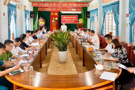 Quang cảnh buổi làm việc. Ảnh: Vũ Thảo