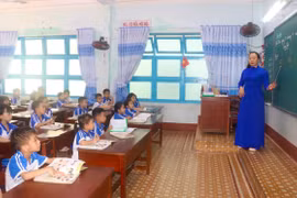 Một tiết học của học sinh lớp 1.