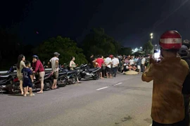 Hiện trường vụ tai nạn.