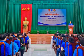 Quang cảnh lớp tập huấn kỹ năng công tác Đoàn, Hội năm 2025.