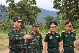 Tư lệnh Quân đoàn 34 kiểm tra việc thực hiện nhiệm vụ 6 tháng đầu năm tại Trung đoàn 66