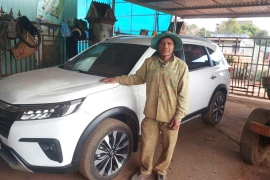 Bờ Ngoong đổi thay từ cây cà phê.