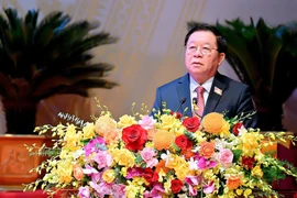 Đồng chí Nguyễn Trọng Nghĩa-Ủy viên Bộ Chính trị, Trưởng Ban Tuyên giáo và Dân vận Trung ương phát biểu chỉ đạo tại Đại hội. Ảnh: Đức Thụy