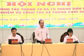 Gia Lai sơ kết công tác tháng 10 và triển khai nhiệm vụ trọng tâm 2 tháng cuối năm 2024