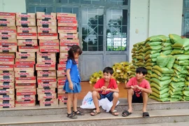 Tặng quà cho 200 hộ nghèo, đồng bào dân tộc thiểu số xã Ia Hrú