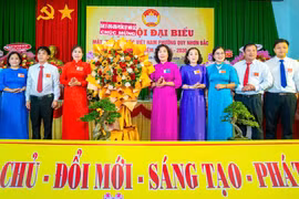 Đại hội đại biểu MTTQ Việt Nam phường Quy Nhơn Bắc lần thứ I, nhiệm kỳ 2025-2030. Ảnh: ĐVCC