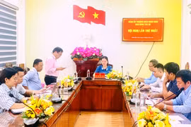 Đảng ủy phường Hoài Nhơn Nam tổ chức họp về công tác bảo vệ nền tảng tư tưởng của Đảng. Ảnh: ĐVCC