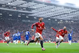 Bruno ghi bàn giúp Manchester United chiến thắng. (Nguồn: Getty Images)