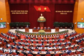 Phiên khai mạc Hội nghị lần thứ 14 Ban Chấp hành Trung ương Đảng khóa XIII. Ảnh: Lâm Khánh/TTXVN