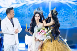 Nữ sinh Hoàng Ngọc Như vừa đăng quang Hoa hậu Sinh viên Việt Nam 2025 trong đêm chung kết tối qua. Ảnh: BTC