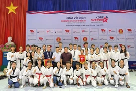Tại Giải vô địch Taekwondo các CLB Quốc gia - cúp Đại sứ Hàn Quốc 2025, đoàn Gia Lai đứng thứ ba toàn đoàn. Ảnh: ĐVCC