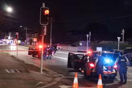 Cảnh sát tại hiện trường vụ xả súng ở Sydney, Australia ngày 5-10. Ảnh: ABC