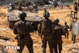 Binh sỹ Israel được triển khai tại Dải Gaza. (Ảnh: THX/TTXVN)