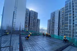 Một dự án nhà ở xã hội đang thi công tại địa bàn phường Quy Nhơn Nam. Ảnh: M.H