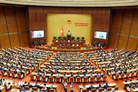 Quang cảnh Kỳ họp thứ 10, Quốc hội khóa XV. Ảnh: Phạm Kiên/TTXVN