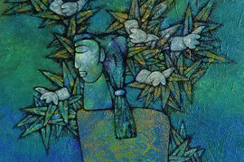 Tranh của họa sĩ Trịnh Tuân.