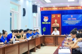 Tỉnh Đoàn Gia Lai tổ chức Hội nghị góp ý dự thảo báo cáo chính trị trình Đại hội đại biểu Đảng bộ tỉnh lần thứ I. Ảnh: Oanh Trương