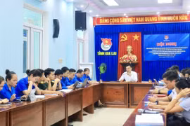 Tỉnh Đoàn Gia Lai tổ chức Hội nghị góp ý dự thảo báo cáo chính trị trình Đại hội đại biểu Đảng bộ tỉnh lần thứ I. Ảnh: Oanh Trương