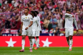 Real Madrid thảm bại ở trận derby với Atletico. (Nguồn: AP)