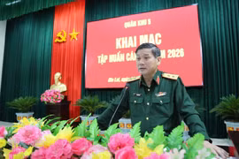 Quân khu 5 tập huấn cho 240 cán bộ, chỉ huy các cơ quan, đơn vị.